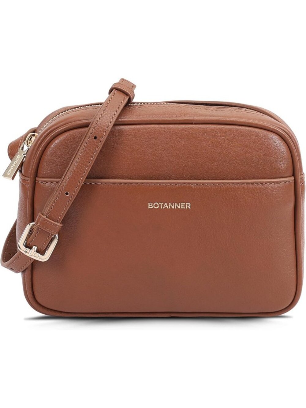 Chic Women's Genuine Leather Crossbody Bag - Adjustable Strap, Versatile
